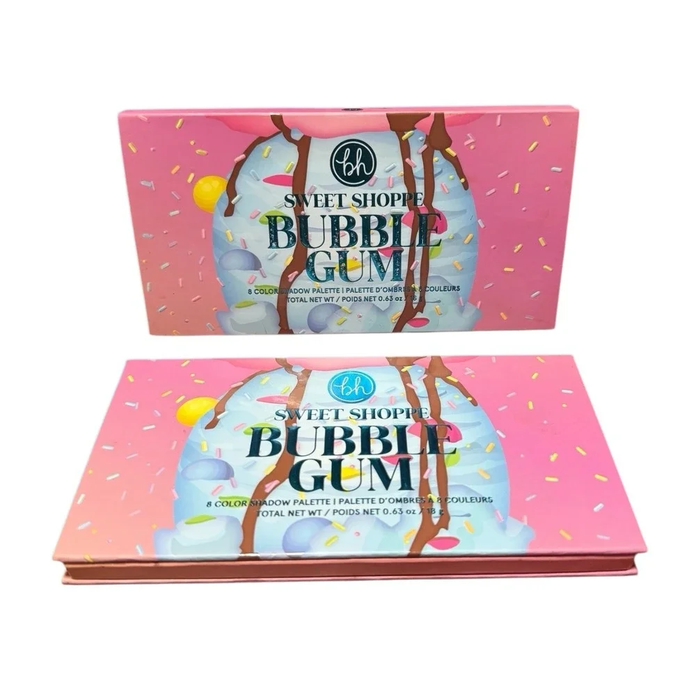 NEW bh Cosmetics Sweet Shoppe Bubble Gum Eyeshadow Palette 8 Colors Bright Blues
